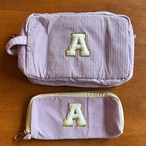 2 Lavender Cosmetic Bags